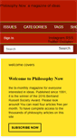 Mobile Screenshot of philosophynow.org