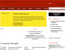 Tablet Screenshot of philosophynow.org