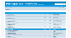 Desktop Screenshot of forum.philosophynow.org