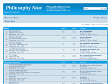 Tablet Screenshot of forum.philosophynow.org